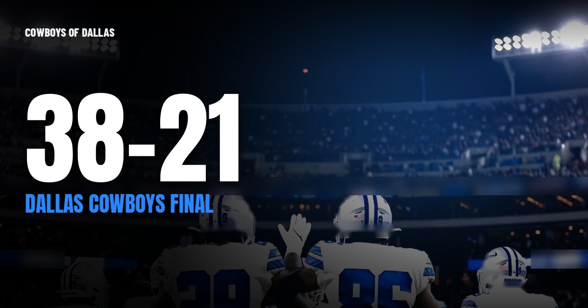 Dallas Cowboys final: DAL 38, PHI 21
