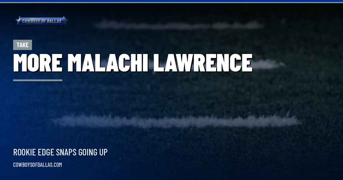 Let Malachi Lawrence Loose at Lambeau